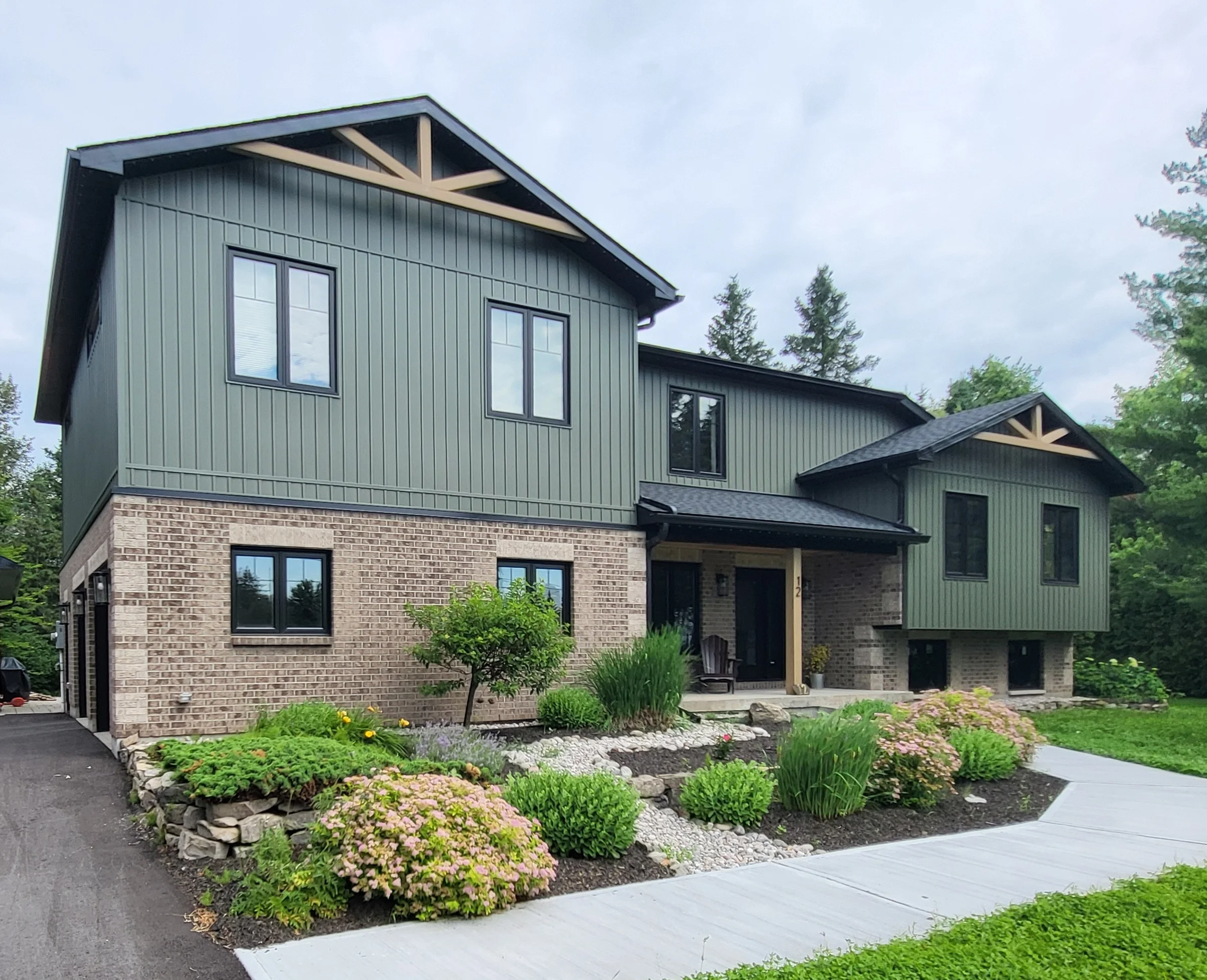 Completed second storey addition